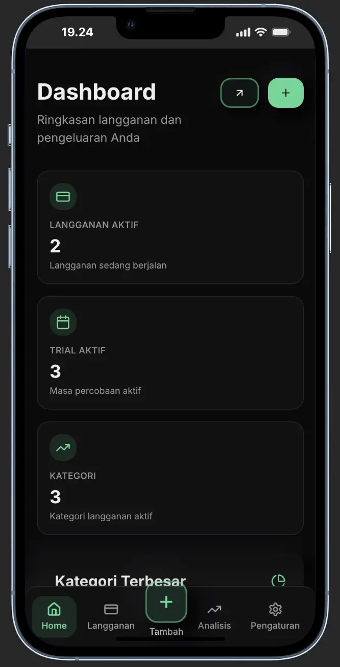 Langgananku - Aplikasi Kelola Langganan Digital Indonesia